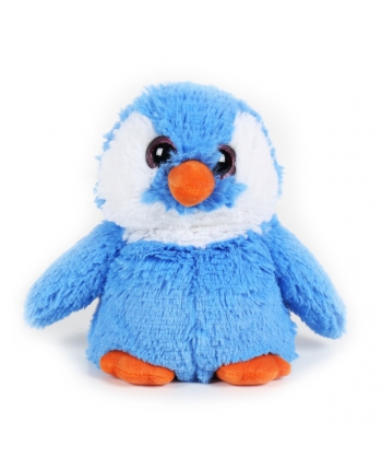 Hřejivý plyšový tučňák - modrý (30 cm)