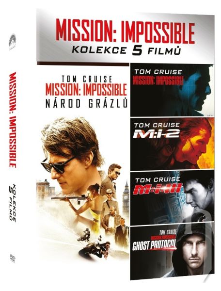 DVD Film - Kolekce: Mission Impossible I. - V. (5 DVD)