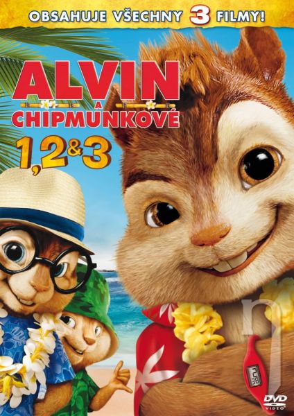 DVD Film - Kolekcia: Alvin a Chipmunkovia 1.-3. (3 DVD)