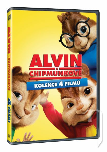 DVD Film - Kolekcia: Alvin a Chipmunkovia 1 - 4 (4 DVD)
