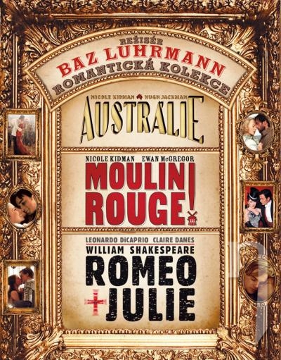 BLU-RAY Film - Kolekcia: Baz Luhrmann (Austrália, Moulin Rouge, Rómeo a Júlia) - 3 Blu-ray + CD