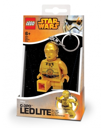LED kľúčenka C3PO - LEGO Star Wars  (7,5 cm)