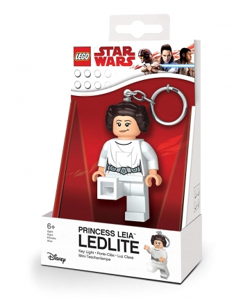 LED kľúčenka Princezná Leia - LEGO Star Wars  (7,5 cm)