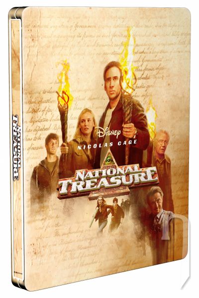 BLU-RAY Film - Lovci pokladov: Honba za pokladom Templárov 2BD (UHD+BD) - steelbook