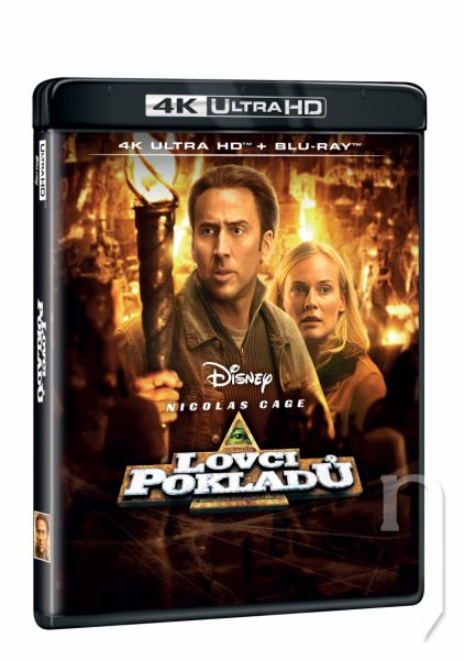 BLU-RAY Film - Lovci pokladov: Honba za pokladom Templárov 2BD (UHD+BD)
