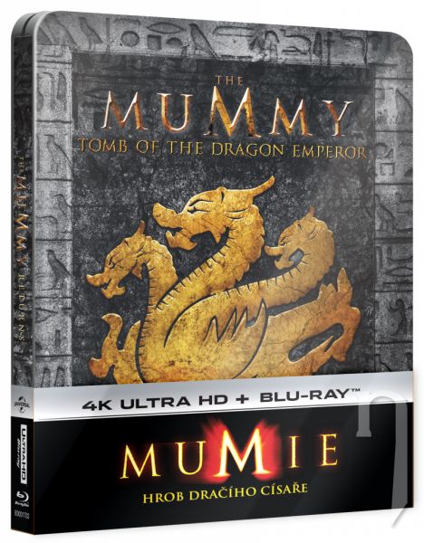 BLU-RAY Film - Múmia 3: Hrob dračieho cisára UHD + BD - Steelbok