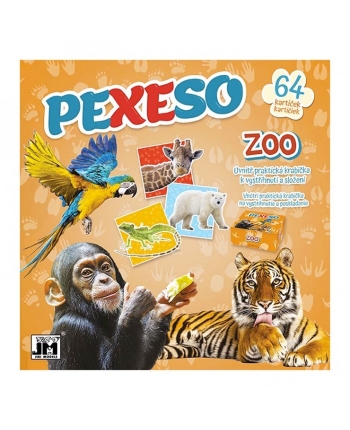 Pexeso a omaľovánka - ZOO - 21,5 x 21,5 cm