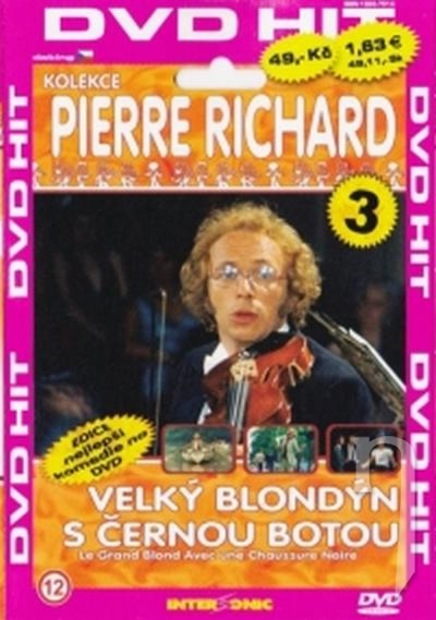 DVD Film - Pierre Richard 3 - Velký blondýn s černou botou (papierový obal)