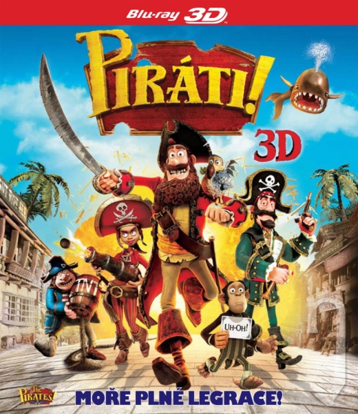 BLU-RAY Film - Piráti! (3D Bluray)