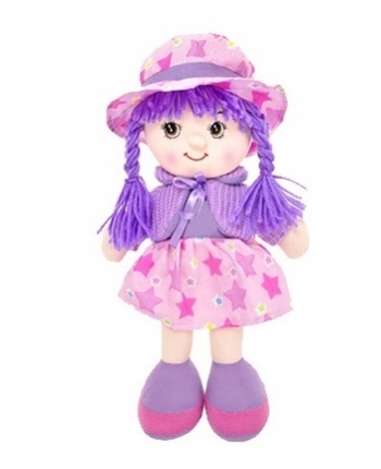 Plyšová bábika Marienka - hovoriaca - fialová (31 cm)