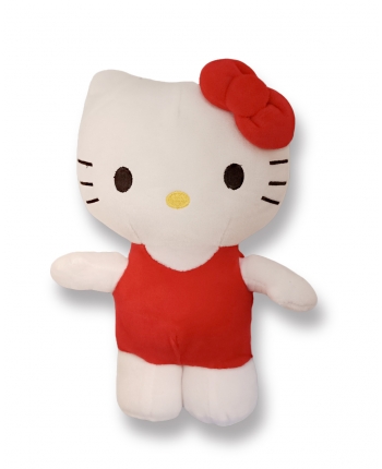 Plyšová mačička - červená - Hello Kitty - 24 cm