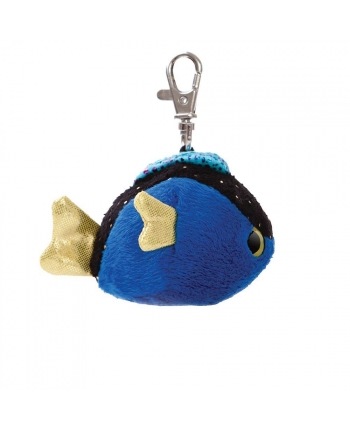 Plyšová modrá rybka Tangee - klíčenka - YooHoo (7,5 cm)