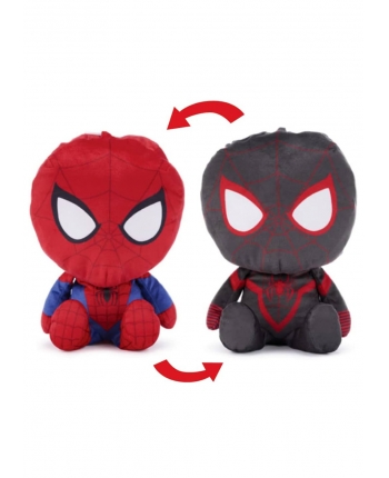 Plyšová oboustranná postavička - Spider-Man a Miles Morales - Marvel - 28 cm
