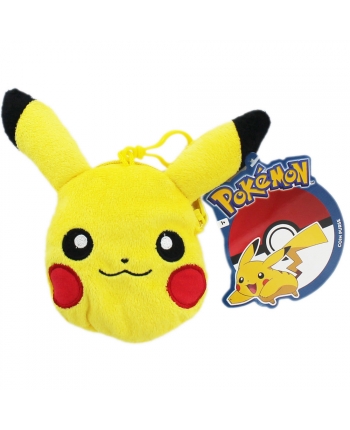Plyšová peněženka + přívěsek Pikachu - Pokemon (8 cm)