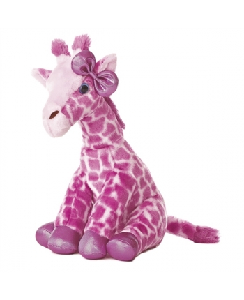 Plyšová růžová žirafa - Destination Nation (30,5 cm)
