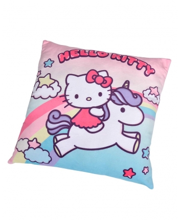 Plyšový dekoračný vankúšik - Hello Kitty - 35 x 35 cm