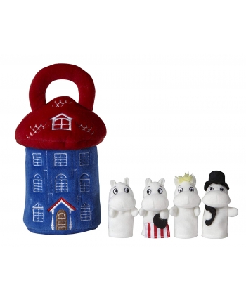 Plyšový domček s bábkami na prsty - Moomin (22 cm)