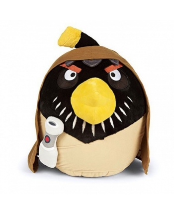 Plyšový Obi-Wan Kenobi (hnedo-čierny) - Angry Birds - Star Wars 20 cm