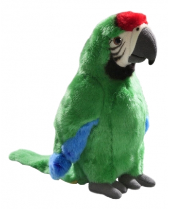 Plyšový papagáj zelený - Authentic Edition (26,5 cm)