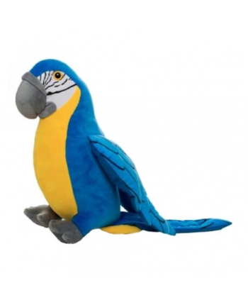 Hračka - Plyšový papagáj žlto-modrý - 40 cm