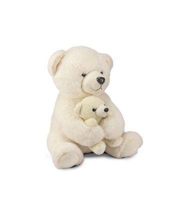 Plyšový medvídek lední s mládětem - 25 cm