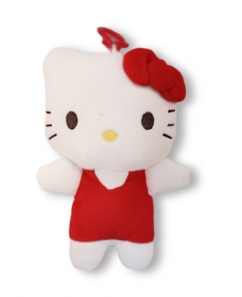 Plyšový prívesok mačička - červená - Hello Kitty - 19 cm
