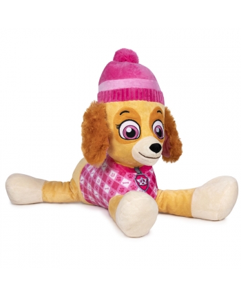 Plyšový psík Skye - ružová v zimní čepici - Paw Patrol - 50 cm
