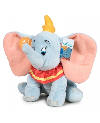 Plyšový sloník Dumbo - modrý so zvukom - 30 cm