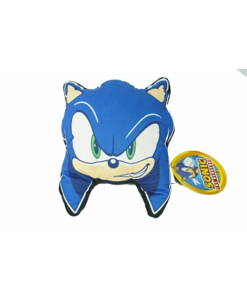 Plyšový vankúš Sonic 3D hlava - Sonic the Hedgehog - 35 cm