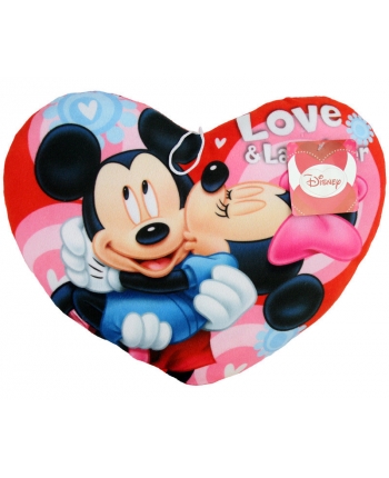 Plyšový vankúš v tvare srdca - Mickey & Minnie č.2 (46 cm)
