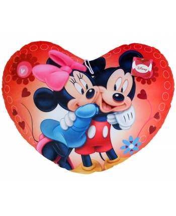 Plyšový vankúš v tvare srdca - Mickey & Minnie č.3 (46 cm)