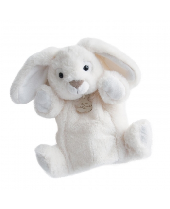Plyšová maňuška zajačik biely - Histoire D´Ours (25 cm)