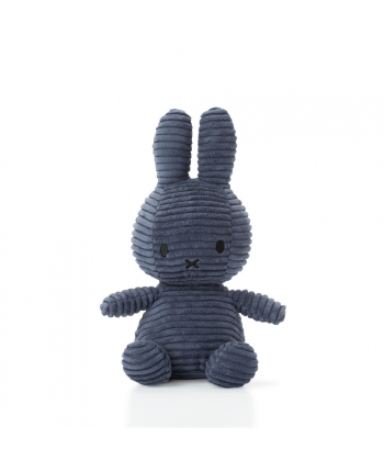 Hračka - Plyšový zajačik tmavomodrý menčester - Miffy - 23 cm