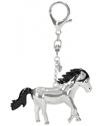 Prívesok kovový - koník Horses Dreams - strieborný - 6,5 cm 