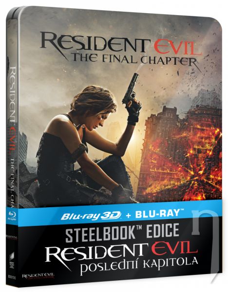 BLU-RAY Film - Resident Evil: Posledná kapitola 3D + 2D Steelbook