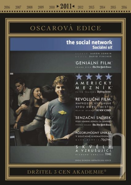 DVD Film - Sociálna sieť - oscar edícia