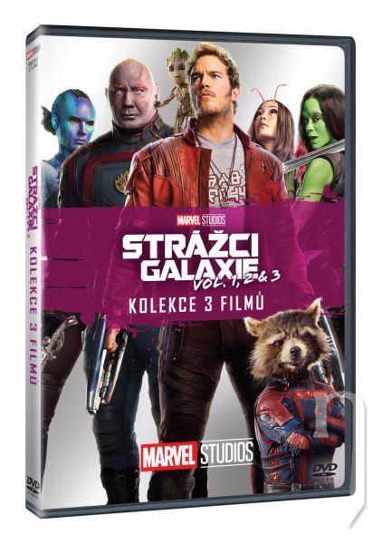 DVD Film - Strážcovia Galaxie kolekcia 1.-3. 3DVD