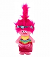 Hračka -  Plyšová Poppy v dúhových šatách - Trollovia - 33 cm