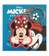 Hračka - 2D kľúčenka - Minnie Mouse (hlava) - Disney - 5,5 cm