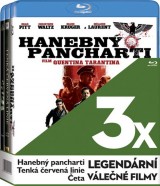 BLU-RAY Film - 3x Legendární válečné filmy (Četa, Tenká červená linie, Hanebný pancharti - 3Bluray)