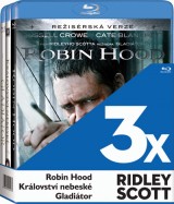BLU-RAY Film - 3x Ridley Scott  (Gladiátor, Robin Hood, Království nebeské - 3Bluray)