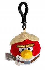 Hračka - Plyšový Angry Birds - Star Wars Skywalker červený - prívesok