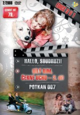 DVD Film - Edícia 3v1  Červený kakadu, Biely Bim, čierne ucho 2, Potkan 007) (papierový obal)
