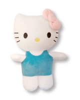 Hračka - Plyšová mačička - modrá - Hello Kitty - 24 cm