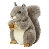 Hračka - Plyšová veverička sivá - Miyoni (25,5 cm)