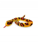 Hračka - Plyšový had oranžový škvrnitý - 100 cm
