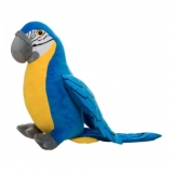 Hračka - Plyšový papagáj žlto-modrý - 40 cm