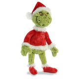 Hračka - Plyšový Santa Grinch - Dr. Seuss - 48 cm