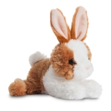 Hračka - Plyšový zajačik hnedo-biely - Flopsie (20,5 cm)