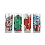 Hračka - Sklenice Marvel set 4 ks